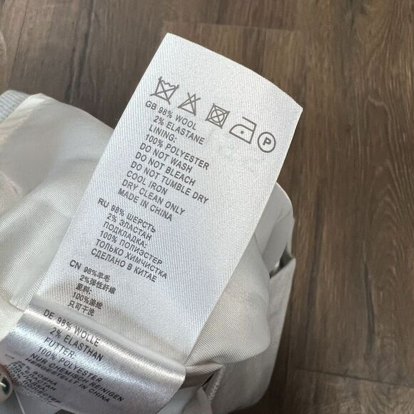 REISS Wool Blend Haven Pencil Skirt In Gray Size 6 - Picture 6 of 7